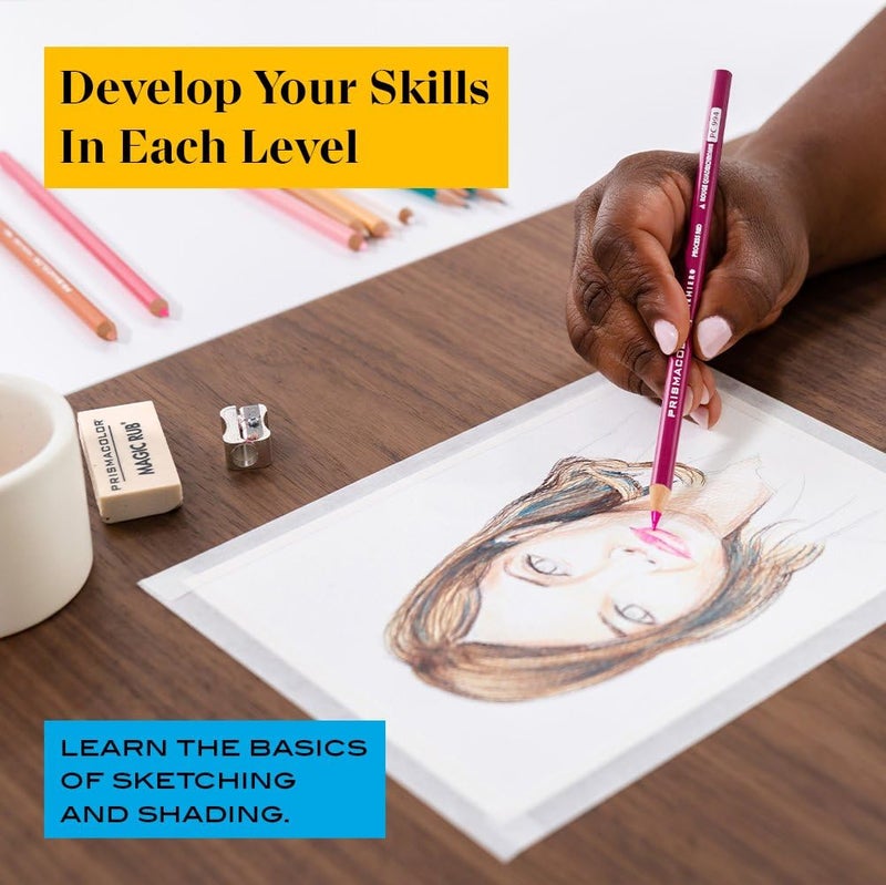 Prismacolor Technique  Portrait Drawing Set  Level 1  Art Supplies & Digital Art Lessons  26 Count  Perfect for Beginner Artists and Professionals - Image 3